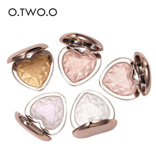 O.TWO.O 5 Colores iluminadores faciales en polvo bronceador resaltador de maquillaje