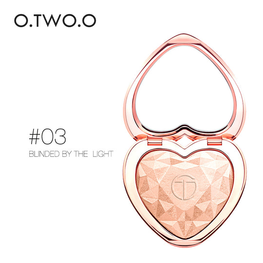 O.TWO.O 5 Colores iluminadores faciales en polvo bronceador resaltador de maquillaje - Imagen 4