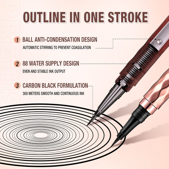 O.TWO.O Delineador líquido suave con seda dorada - Imagen 11