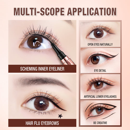 O.TWO.O Delineador líquido suave con seda dorada - Imagen 12