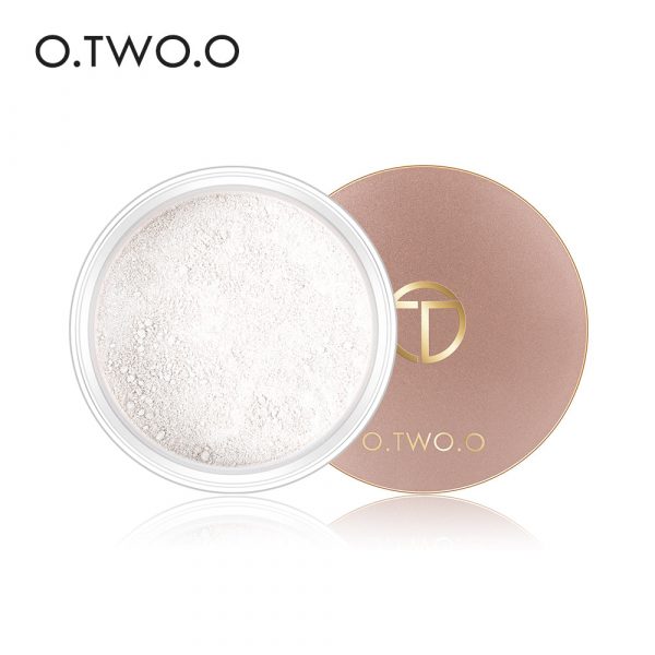 O.TWO.O Polvo suelto para maquillaje facial, polvo fijador con control de aceite