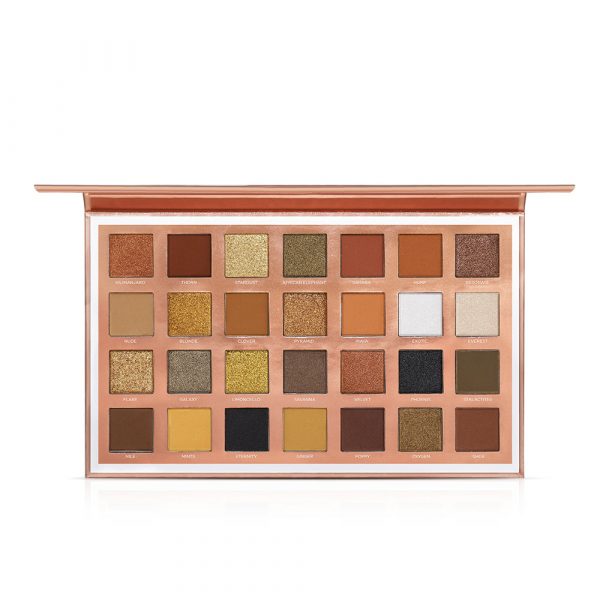 O.TWO.O Paleta de sombras de ojos de 28 colores, con destellos, de larga duración, mate y altamente pigmentada