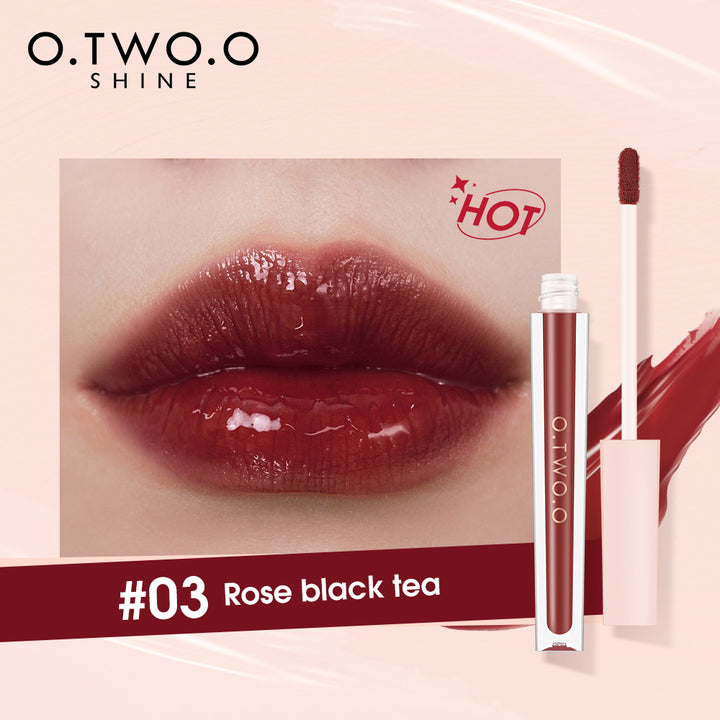 O.TWO.O 6 colores de brillo de labios, altamente pigmentado, que ofrece un acabado suave y luminoso, que resalta la belleza de los labios - Imagen 9