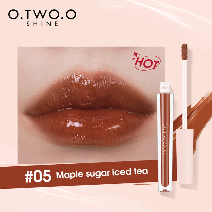 O.TWO.O 6 colores de brillo de labios, altamente pigmentado, que ofrece un acabado suave y luminoso, que resalta la belleza de los labios - Imagen 7
