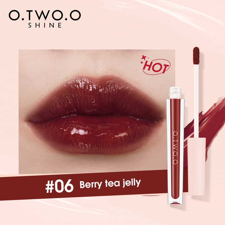 O.TWO.O 6 colores de brillo de labios, altamente pigmentado, que ofrece un acabado suave y luminoso, que resalta la belleza de los labios - Imagen 6