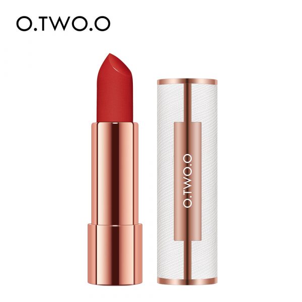 O.TWO.O Rouge barra de labios, 12 colores semi-mate, hidratante y resistente al agua