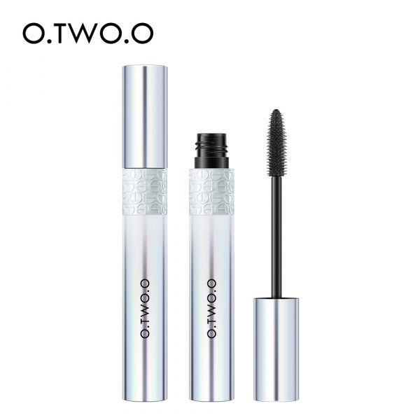 O.TWO.O Máscara voluminizadora resistente al agua, a prueba de sudor, de larga duración y con cepillo de silicona