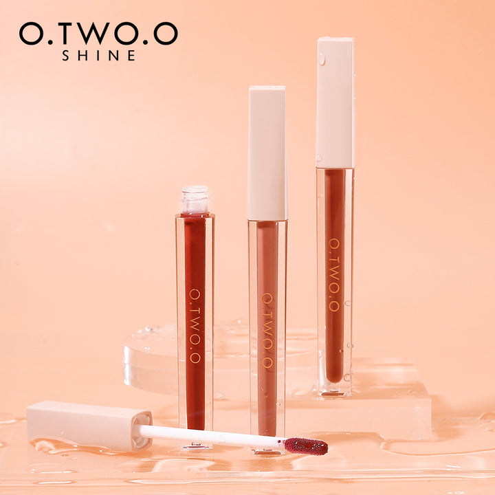 O.TWO.O 6 colores de brillo de labios, altamente pigmentado, que ofrece un acabado suave y luminoso, que resalta la belleza de los labios - Imagen 4