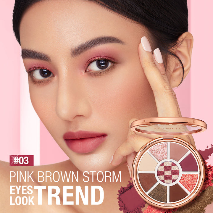 O.TWO.O Paleta de sombras de ojos, en formato redondo, con serie de 2 colores en tono marrón tierra - Imagen 9