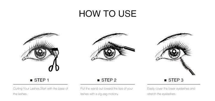 O.TWO.O Máscara de pestañas, negra, de microfibra de larga duración, alargadora, rizadora y resistente al agua - Imagen 7