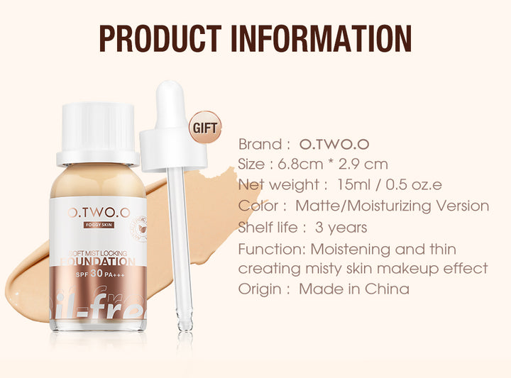 O.TWO.O Base líquida de acabado mate y de cobertura media - Imagen 9